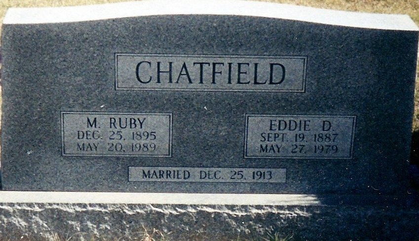 Myrtle Ruby Drake Chatfield 1895-1989 Grave