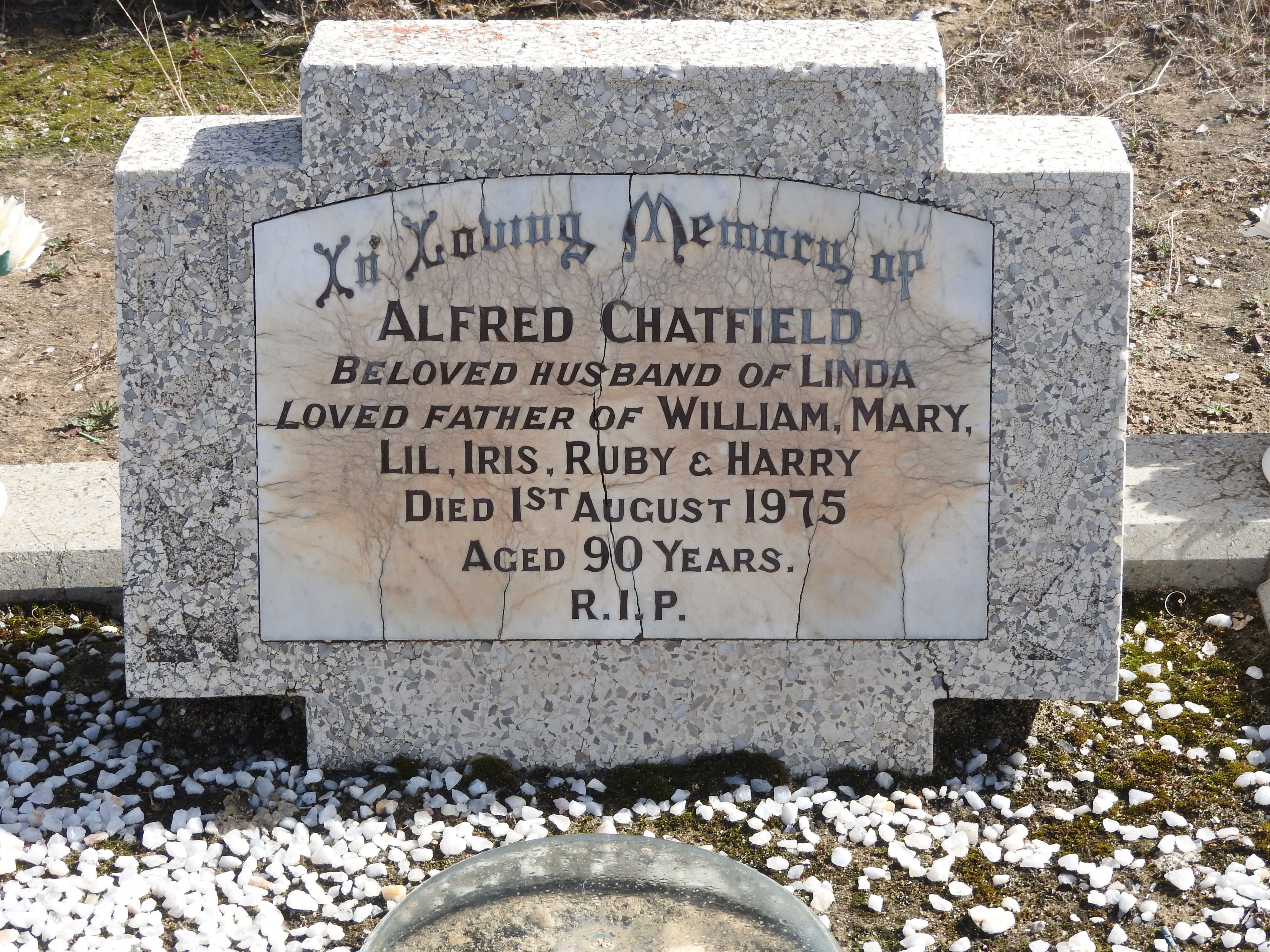 Alfred Levi CHATFIELD 1886-1975 grave