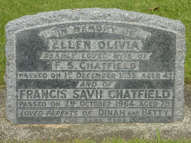 CHATFIELD Francis Savaii 1886-1964 grave