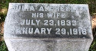 Julia Ann WHEELER 1833-1916 grave
