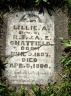 Lillie A CHATFIELD 1887-1890 grave