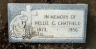 Nellie Belle CHAMBERLIN 1873-1956 grave