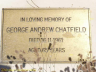 George Andrew CHATFIELD c1896-1961 grave