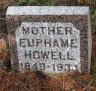 Euphame HOWELL 1849-1934 grave