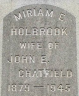 Miriam Emily Holbrook 1879-1945