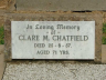 Clare Maud CHATFIELD 1886-1957 grave