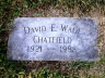 David Everett Wade CHATFIELD 1921-1988 grave