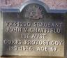 John Victor CHATFIELD c1921-1986 grave