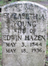 Elizabeth Ann YOUNG 1844-1936 grave