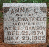 Anna L DAWSON 1874-1902 grave