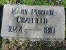 Mary E PORTER 1844-1910 grave