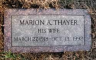 Marion A Thayer 1918-1992 Grave