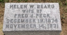 Helen Willard BEARD 1875-1931 grave