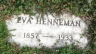 Evaline CHATFIELD 1857-1933 grave
