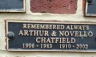 CHATFIELD Arthur Henry 1910-2002 memorial