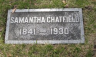 Samantha CHADDERDON 1841-1930 grave