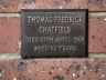 Thomas Frederick CHATFIELD 1875-1968 memorial.
