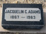 Jacqueline A CHATFIELD 1867-1963 grave