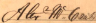 Alexander William McCaul 1824-1876, Signature in 1852.