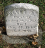 Helen A HILL 1855 grave
